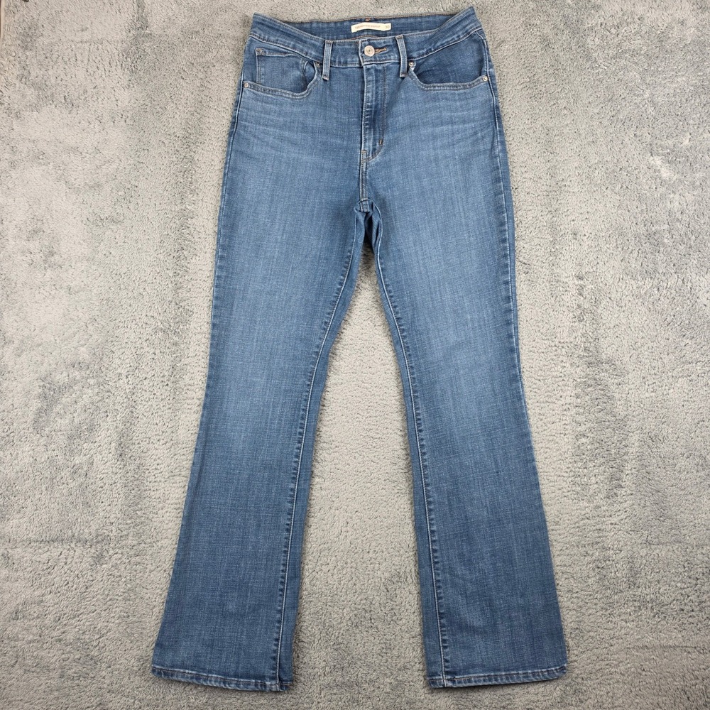 Levis 725 High Rise Bootcut Jeans Women 30 Blue Stretch Denim Western Cowgirl